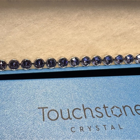 Touchstone Crystal Ice Bracelet Dark Purple Ice Bracelet. NIB. - Picture 1 of 4
